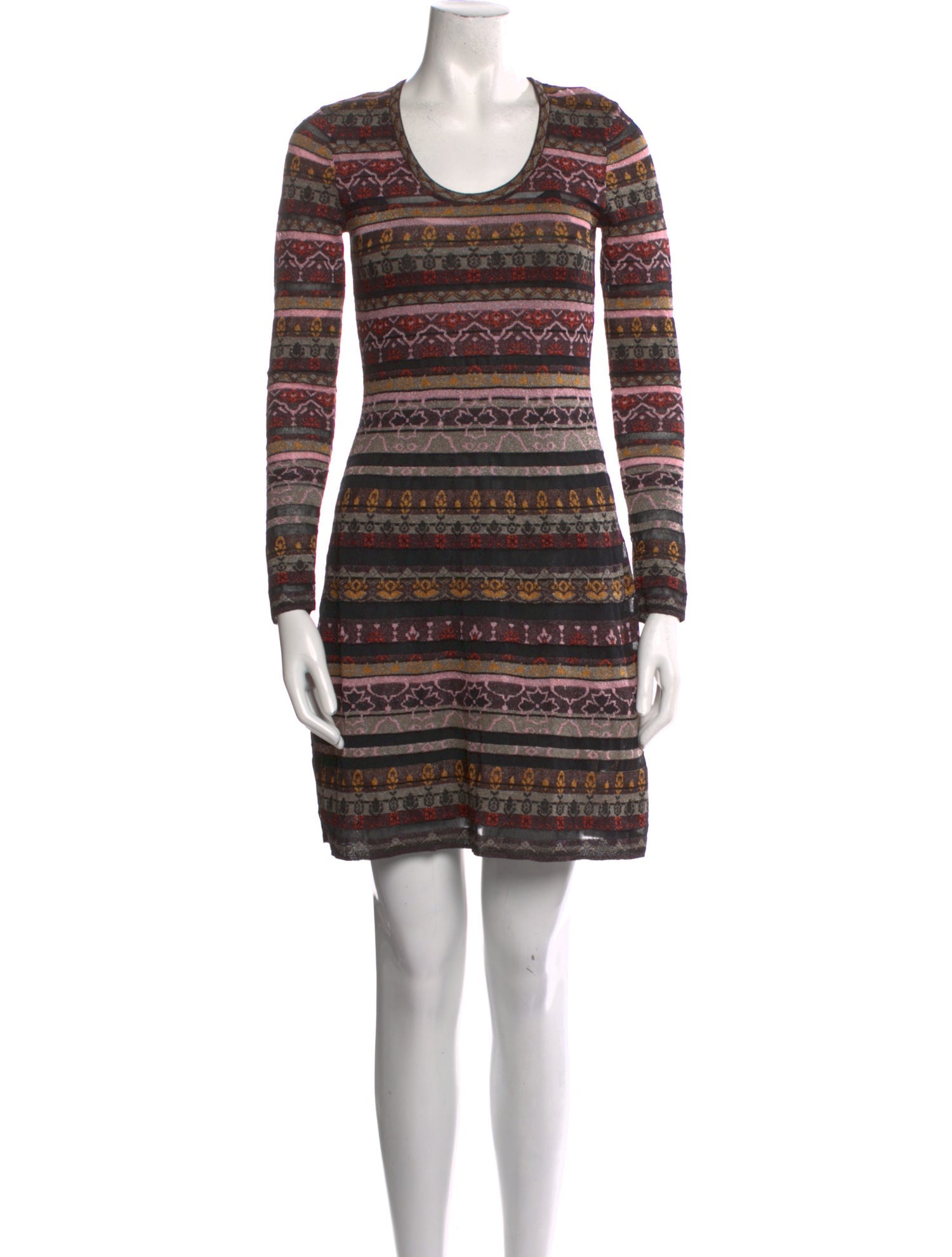 M Missoni Striped Mini Dress